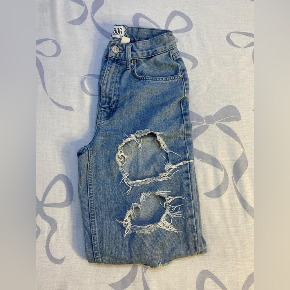 Distressed BDG Blue Women's Jeans